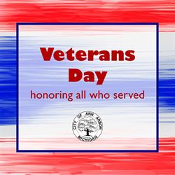 City Shares Nov. 11 Veterans Day Schedule