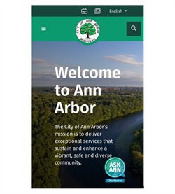 Ask Ann, City of Ann Arbor’s Virtual Assistant, is Now Live