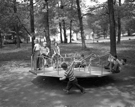 2nd image: Allmendinger Merry go Round, 1951, The Ann Arbor News